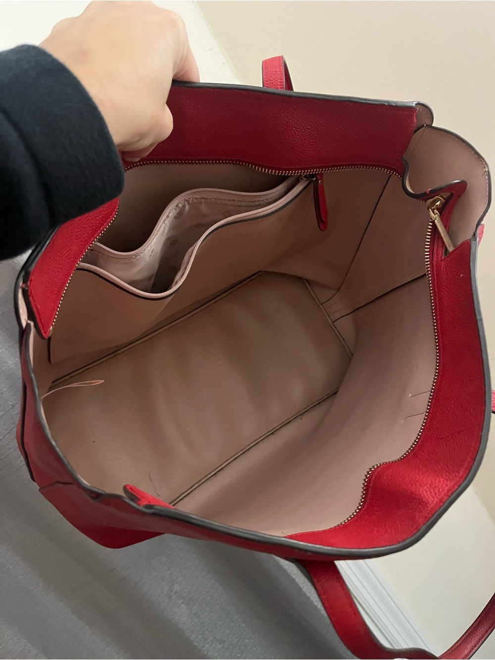 Kate Spade Red Pebbled Leather Tote - Picture 11 of 15